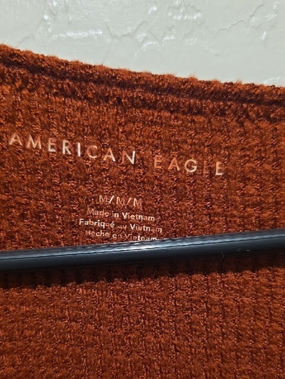 American Eagle Outfitters Rust V-Neck Lightweight Knit Sweater - Picture 4 of 11